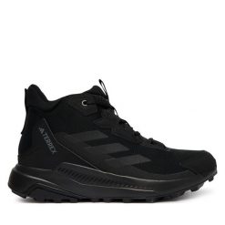 Trekkingi adidas. Czarne obuwie sportowe damskie Adidas, bez wzorów, trekkingowe, adidas terrex. Za 399.99 zł.