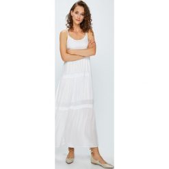 Answear - Sukienka Boho Bandit. Szare sukienki damskie ANSWEAR, z jedwabiu, boho, z okrągłym kołnierzem. W wyprzedaży za 139.90 zł.