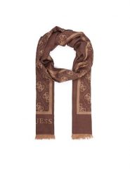 Guess Szal AW5529 VIS03 Brązowy. Brązowe czapki i kapelusze damskie Guess, z aplikacjami, z wiskozy. Za 234.99 zł.
