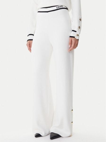 Liu Jo Sport Spodnie dzianinowe TF5252 MS59L Écru Regular Fit. Spodnie sportowe damskie Liu Jo Sport, l, bez wzorów, z dzianiny. Za 479.99 zł.