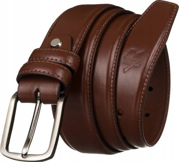 Rovicky Szeroki, skórzany pasek męski z tradycyjną klamrą Rovicky Długość paska 100. Paski damskie ROVICKY, bez wzorów. Za 77.45 zł.