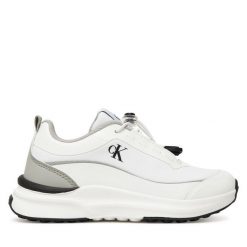 Sneakersy Calvin Klein. Białe trampki i tenisówki chłopięce Calvin Klein, bez wzorów, bez zapięcia. Za 349.99 zł.