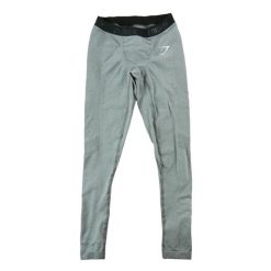 Second life - Legginsy męskie Gymshark szare - Stan bardzo dobry. Szare legginsy sportowe męskie GYMSHARK, l, bez wzorów, z materiału, do biegania. Za 127.76 zł.