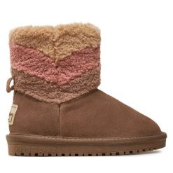 Śniegowce Pepe Jeans. Brązowe śniegowce dziewczęce Pepe Jeans, z jeansu, bez zapięcia. Za 269.99 zł.