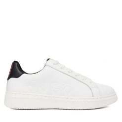 Sneakersy HUGO. Białe trampki i tenisówki chłopięce Hugo, bez wzorów, bez zapięcia. Za 469.99 zł.