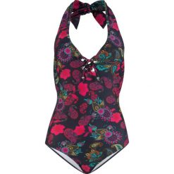 Kostium kąpielowy bonprix różowy z nadrukiem. Czerwone kostiumy jednoczęściowe damskie bonprix, z nadrukiem. Za 119.99 zł.