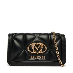 Torebka LOVE MOSCHINO. Czarne torebki do ręki damskie Love Moschino, bez wzorów, wizytowe, bez dodatków. Za 486.99 zł.