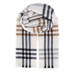 Szalik Jenny Fairy. Brązowe szaliki i chusty damskie Jenny Fairy, bez wzorów. Za 59.99 zł.