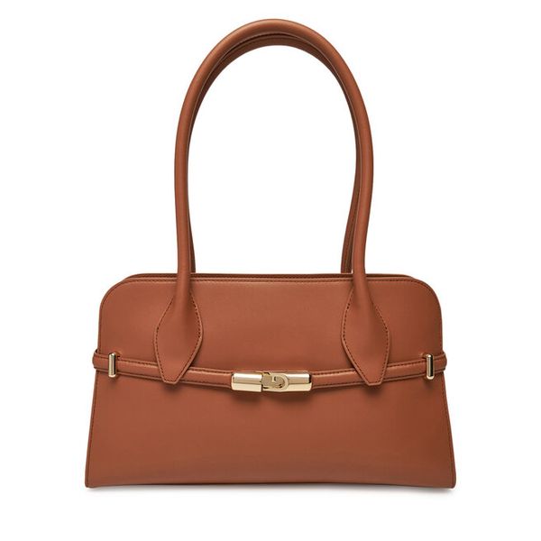 Torebka Furla. Brązowe torebki do ręki damskie Furla, bez wzorów, klasyczne, bez dodatków. Za 989.99 zł.