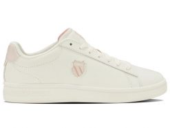 Buty K-Swiss COURT SHIELD II (94412-154-M). Białe obuwie sportowe damskie K-SWISS, bez wzorów, na fitness i siłownię. Za 159.00 zł.