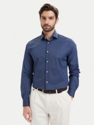 Tommy Hilfiger Koszula MW0MW43756 Granatowy Regular Fit. Niebieskie koszule męskie Tommy Hilfiger, m, bez wzorów, z bawełny, bez kołnierzyka, bez ramiączek. Za 329.99 zł.