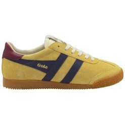 Buty do chodzenia damskie Gola Elan 2025. Żółte obuwie sportowe damskie Gola, bez wzorów, z gumy, trekkingowe. Za 458.00 zł.