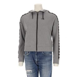 Second life - Kurtka z kapturem z pełnym zamkiem dla kobiet - Jak nowy. Szare kurtki damskie The North Face, bez wzorów, z kapturem. Za 148.01 zł.