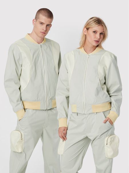 2005 Kurtka bomber Unisex 2005 X Leeves „Panel” Beżowy Regular Fit. Brązowe kurtki męskie 2005, m, bez wzorów, z syntetyku, bez kaptura. Za 319.99 zł.