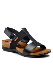Go Soft Sandały OCE-141/2-07 Granatowy. Niebieskie klapki damskie GO SOFT, bez wzorów, ze skóry, bez obcasa, na płaskiej podeszwie, bez zapięcia. Za 179.99 zł.