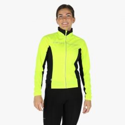 Kurtka Kolarstwo Kobieta Giro Wodoodporny. Czarne kurtki damskie SWEDEMOUNT, l, bez wzorów, z elastanu, bez kaptura. Za 449.99 zł.