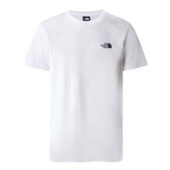 Koszulka sportowa męska The North Face Simple Dome. Białe koszulki sportowe męskie The North Face, m, bez wzorów, z materiału, bez kołnierzyka, bez ramiączek, trekkingowe. Za 185.00 zł.