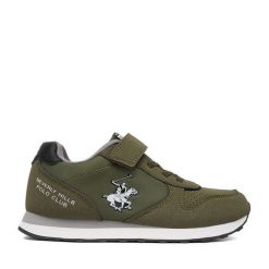 Sneakersy Beverly Hills Polo Club. Brązowe trampki i tenisówki chłopięce Beverly Hills Polo Club, bez wzorów, bez zapięcia. Za 179.99 zł.