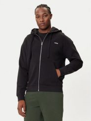 HUGO Bluza Dapozip 50548651 Czarny Relaxed Fit. Czarne bluzy męskie Hugo, m, bez wzorów, z bawełny, bez kaptura. Za 469.99 zł.