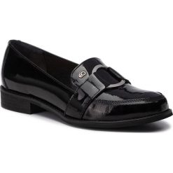 Lordsy EDEO - 3413-395 Czarny. Czarne mokasyny damskie Edeo, z aplikacjami, z lakierowanej skóry, bez obcasa, na obcasie, bez zapięcia. Za 299.00 zł.