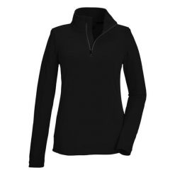 Damski polar Killtec KSW 62. Czarne bluzy sportowe damskie KILLTEC, bez wzorów, z polaru, bez kaptura, narciarskie. Za 191.00 zł.