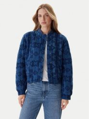 Mustang Kurtka bomber Bouse 1016739 Niebieski Regular Fit. Niebieskie kurtki damskie Mustang, m, bez wzorów, z bawełny, bez kaptura. Za 529.99 zł.