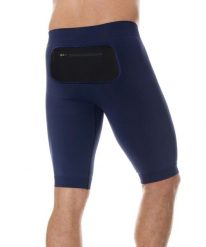 Spodnie do biegania 1/2 z czarną kieszenią męskie Brubeck RUNNING FORCE. Czarne spodnie sportowe męskie Brubeck, l, bez wzorów, z dzianiny, do biegania. Za 124.99 zł.