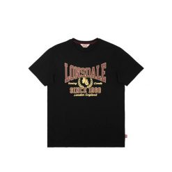 Bawełniana koszulka Lonsdale Aycliffe. Czarne koszulki sportowe męskie Lonsdale, m, bez wzorów, z bawełny, bez kołnierzyka, bez ramiączek, na fitness i siłownię. Za 153.00 zł.