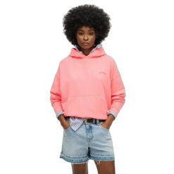 Bluza damska z kapturem Superdry Essential. Czerwone bluzy damskie Superdry., l, bez wzorów, prążkowane, z kapturem. Za 273.65 zł.