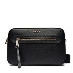 Torebka DKNY. Czarne listonoszki damskie DKNY, bez wzorów, bez dodatków. Za 649.99 zł.