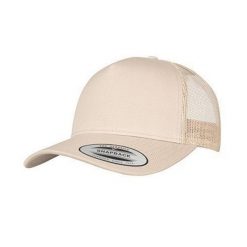 YP Classics Retro 5 Panel Trucker Cap. Brązowe czapki i kapelusze damskie FLEXFIT, bez wzorów, retro. Za 64.99 zł.