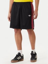 Adidas Szorty sportowe Firebird Engineered Stripes KS5505 Czarny Regular Fit. Czarne krótkie spodenki sportowe męskie Adidas, l, bez wzorów, z syntetyku. Za 168.99 zł.
