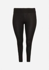 Czarne Prążkowane Legginsy z Wysokim Stanem Veriana. Czarne legginsy damskie Born2be, xl, bez wzorów, z jeansu. Za 19.99 zł.