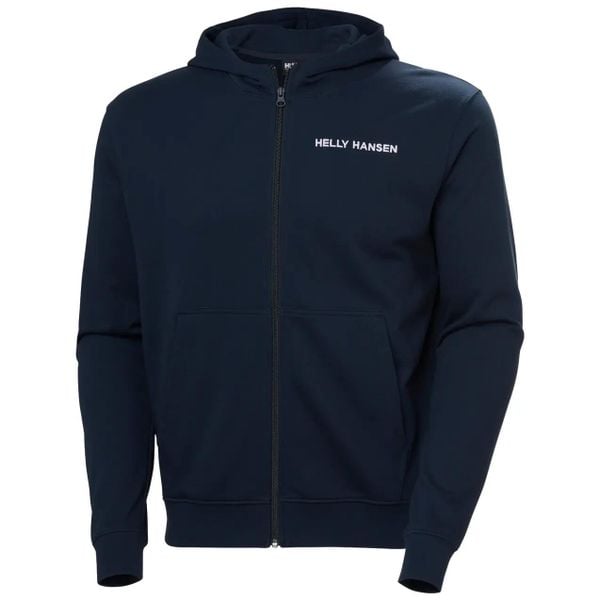 Bluza z kapturem i zamkiem błyskawicznym Helly Hansen Core. Niebieskie bluzy męskie Helly Hansen, na lato, m, bez wzorów, z bawełny, z kapturem. Za 372.50 zł.