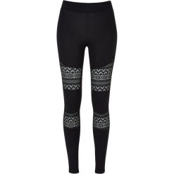 Legginsy Damskie Z Szydełkową Koronkową Wstawką. Czarne legginsy damskie Urban Classics, xs, bez wzorów, z koronki. Za 104.99 zł.