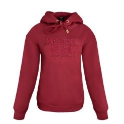 Bluza jeździecka Horse Girl. Czerwone bluzy damskie JD ATTACK, l, bez wzorów, z bawełny, bez kaptura, na fitness i siłownię. Za 229.00 zł.