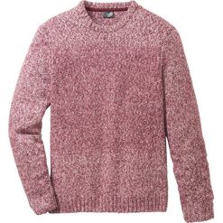 Sweter z okrągłym dekoltem Regular Fit bonprix czerwony klonowy melanż. Swetry przez głowę męskie marki bonprix. Za 44.99 zł.