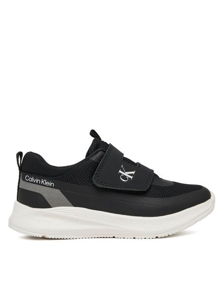Calvin Klein Sneakersy V1X9-83308-1843 S Czarny. Czarne buty sportowe chłopięce Calvin Klein, bez wzorów, z materiału, bez zapięcia. Za 399.99 zł.
