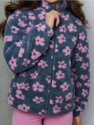 Bluza bomberka ze wzorem - wielobarwny. Bluzy damskie Sinsay, l, bez wzorów, bez kaptura. Za 69.99 zł.