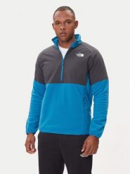 The North Face Polar 1/2 Glacier NF0A89JH Niebieski Regular Fit. Niebieskie bluzy męskie The North Face, m, bez wzorów, z polaru, bez kaptura. Za 449.99 zł.