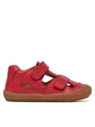 Froddo Sandały Ollie G2150186-7 S Czerwony. Czerwone sandały chłopięce Froddo, ze skóry, bez zapięcia. Za 239.99 zł.