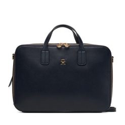 Torba na laptopa Tommy Hilfiger. Niebieskie plecaki damskie Tommy Hilfiger, bez wzorów. Za 579.99 zł.
