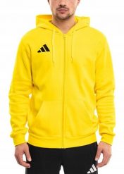Bluza męska adidas Entrada 26 Full Zip Hoody żółta KF8964 2XL. Żółte bluzy męskie Adidas, m, bez wzorów, bez kaptura. Za 182.36 zł.