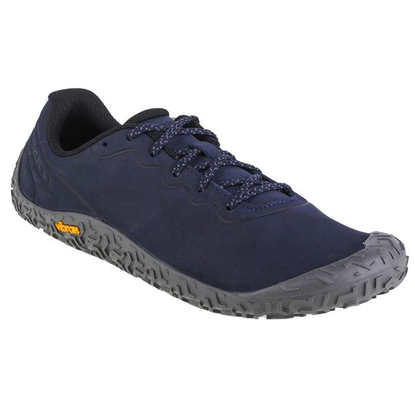 Buty do biegania męskie, Merrell Vapor Glove 6. Niebieskie buty sportowe męskie Merrell, z gumy, bez zapięcia, do biegania. Za 549.99 zł.