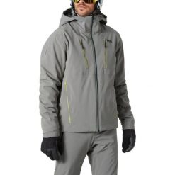 Kurtka Narciarska Męska Helly Hansen Alpha 4.0. Szare kurtki snowboardowe męskie Helly Hansen, m, bez wzorów, bez kaptura, narciarskie. W wyprzedaży za 1,599.20 zł.