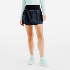 Spódniczka tenisowa plisowana damska Kuikma TSK Pleated. Czarne spódnice damskie KUIKMA, l, bez wzorów, z elastanu, klasyczne, z standardowym stanem, mini, sportowe. Za 89.99 zł.