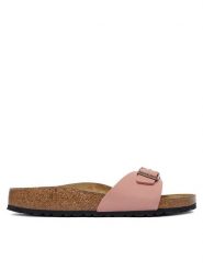 Birkenstock Klapki Madrid 1032765 Różowy. Czerwone klapki damskie Birkenstock, bez wzorów, z syntetyku, bez obcasa. Za 399.99 zł.