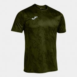 Joma Lion dziecięca koszulka krótki rękaw Khaki XS. Zielone t-shirty dla chłopców Joma, bez wzorów, z materiału, bez ramiączek. Za 67.83 zł.
