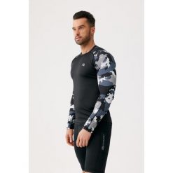 Koszulka termoaktywna fitness z długim rękawem męska Rough Radical Furious army. Czarne koszulki sportowe męskie ROUGH RADICAL, m, bez wzorów, z dzianiny, bez kołnierzyka, bez ramiączek, na fitness i siłownię. Za 109.90 zł.
