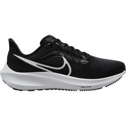 Buty do biegania damskie Nike Air Zoom Pegasus 39. Czarne obuwie sportowe damskie Nike, bez wzorów, z gumy, do biegania. Za 483.00 zł.